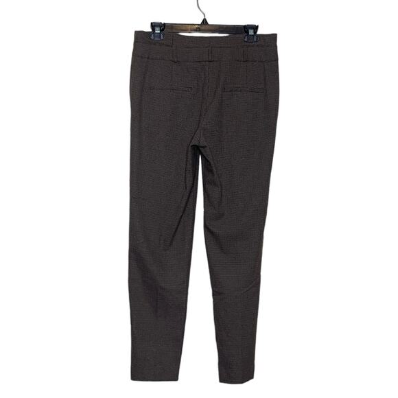 Zara Basic brown houndstooth high waisted pleated pants size Medium - Picture 2 of 7